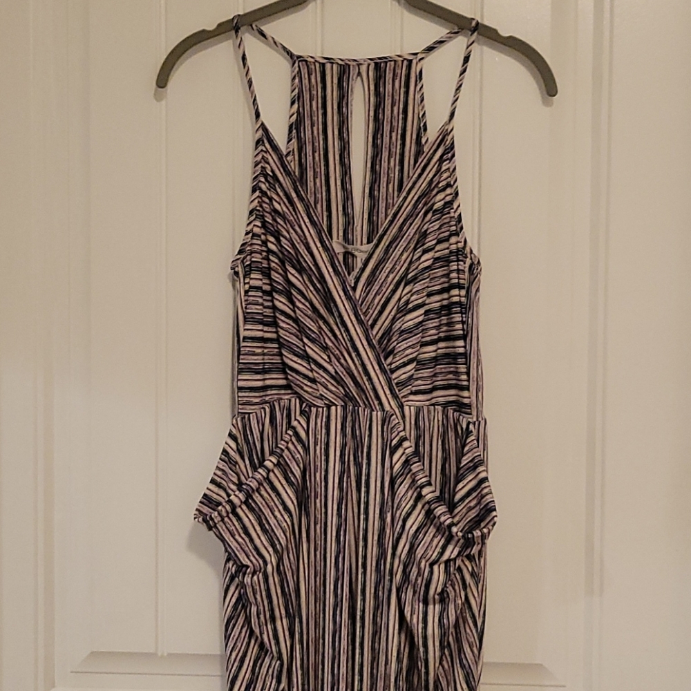 BCBGeneration Jersey Striped Jumpsuit, XS